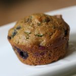 Healthy Blueberry Zucchini Muffin