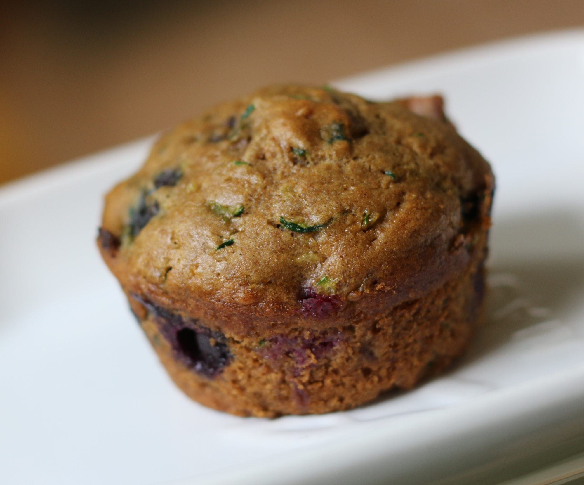 Healthy Blueberry Zucchini Muffin